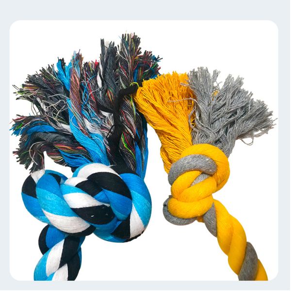 Chewer Toy Large Dog Aggressive Colors Crocheted Indestructible Rope Polyester Material