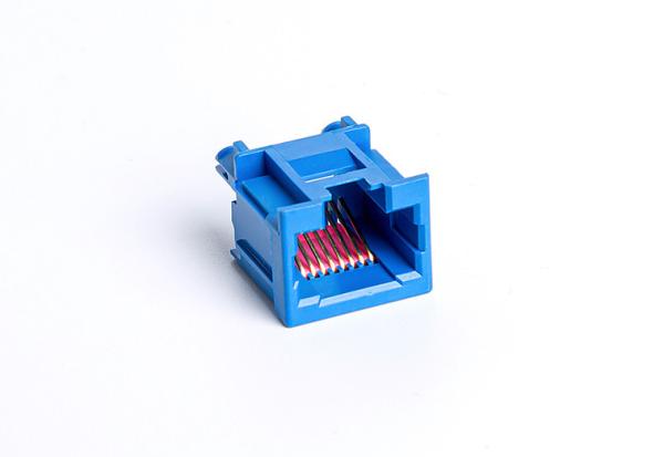 Buy Blue Pbt Ul94v-0 Fcc Part 8p8c Pcb Mount Rj45 Connector UnShield TM52T811SXX4Z at wholesale prices