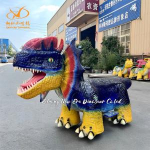 Light Effects Animatronic Dinosaur Ride 100kg Load Electric Walking Dinosaur