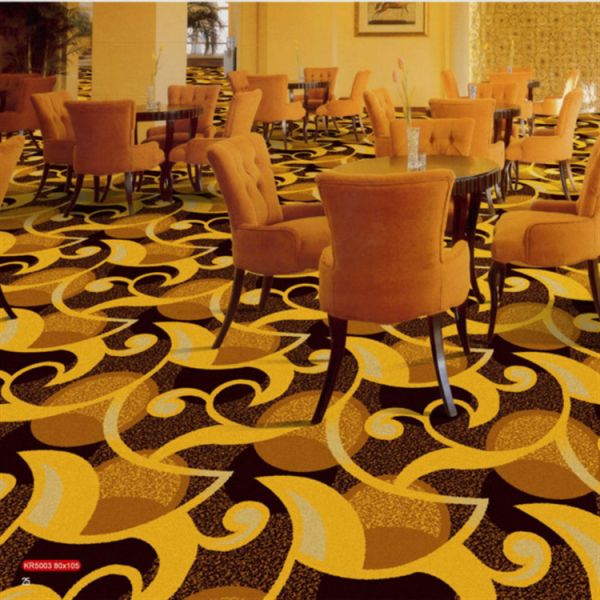 Luxury PVC Carpet Flooring , 100 Polypropylene Carpet Jacquard Style