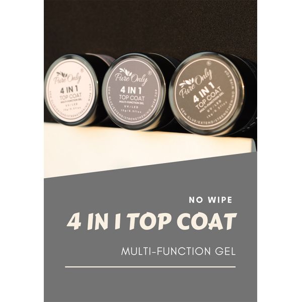 30g Rhinestone Glue Uv Led 4 in 1 Multi-Function Nail Building Gel Hard Jelly Nail Extended Base Top Coat Gel Acrylic Nails Tool