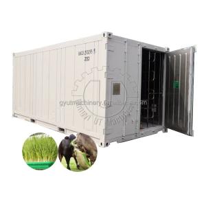 Advanced 500kg/day Hydroponic Fodder Machine for Livestock Forage Grass Barley