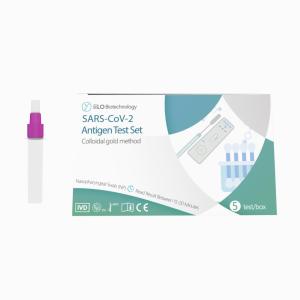 Quality 70mm Factory price SARS-CoV-2 Antigen Test Set Kit Nasopharyngeal Swab 5 piece for sale