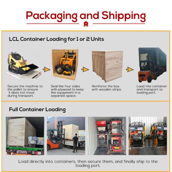 China Epa Engine Multione Articulated Mini Skid Steer Loaders With Attachments