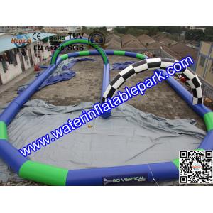 ODM / OEM Available Inflatable Race Track Game For Zorb Ball