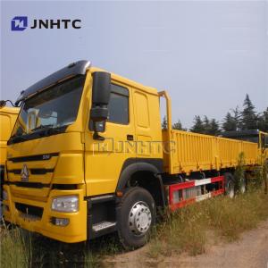 6X4 371HP Flatbed Heavy Cargo Truck With Sidewall