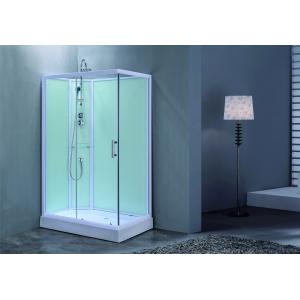 Luxurious Shower Room Tempered Glass And White Alum Profile For A High