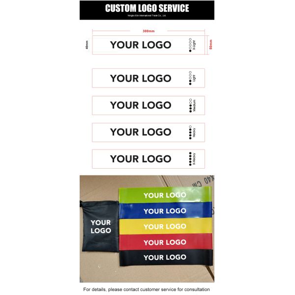 ZH 1.1mm 20LB Thickness Elastic Tension Bands Softness Sport