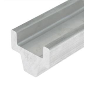 Transportation Extruded Aluminium Profile Guide Rail Anodic Oxidation Surface