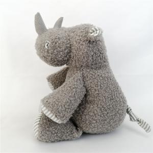 Velvet Plush Rhinoceros Lovely Toy Children Stuffed Animal Rhinoceros Doll