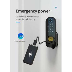 Smartlife Tuya Biometric Fingerprint Lock Aluminum Smartlife Door Lock