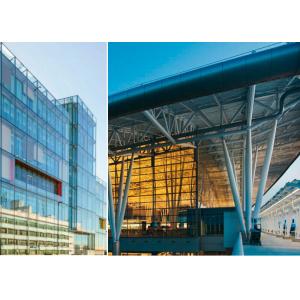 Dark Gray Fire Rated Curtain Wall , High Assembly Precision Unitized Glazing