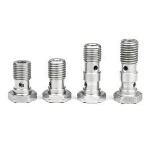 3/8" X 24 UNF Brake Hose Banjo Bolt Auto CNC Machining Double Banjo Fitting