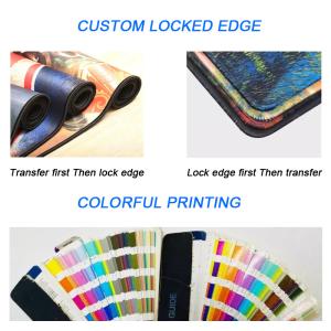Customized Natural Rubber Portable Gaming Mouse Pad with CMYK RGB Sublimation