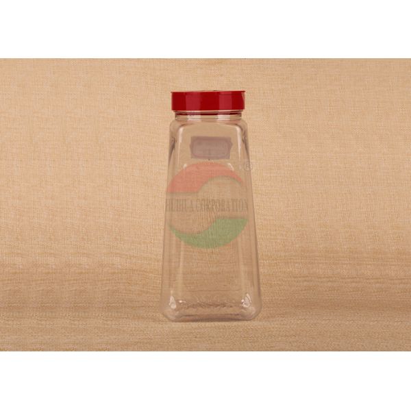 Buy Customized Size Recyclable PET Clear Pet Jars Spice Plastic Can With Screw Cap at wholesale prices
