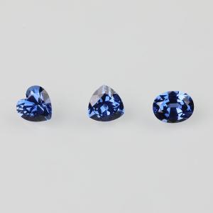 Al2O3 Ocean Blue Sapphire Emerald Stones , Blue Stone Abrasion Resistance