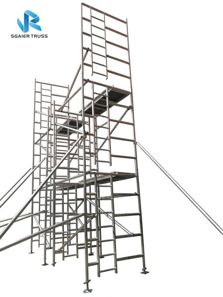 Buy Multipurpose Rising Aluminium Mobile Scaffold Tower Frame 2m - 20m Height at wholesale prices