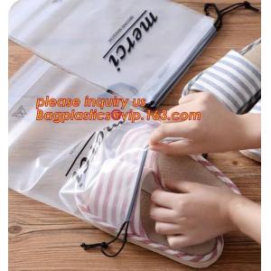 Biodegradable Customized Logo Printed Poly Drawstring Hotel/Travel Laundry