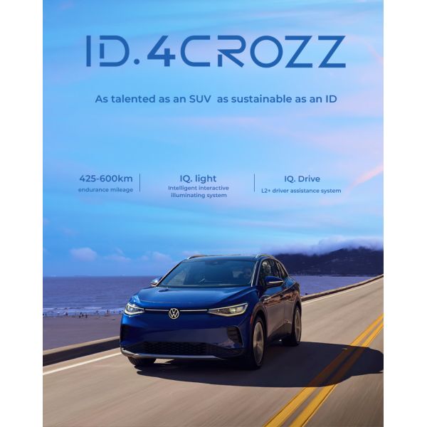 600km Volkswagen Crozz Id 4 Luxury Electric Vehicle Fast 0.5H