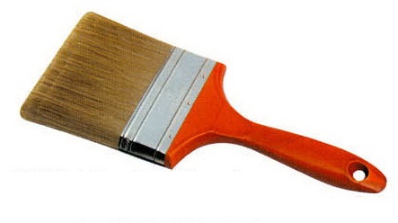 Polyester Filament Synthetic Bristle Paint Brush For Home Painting 3 inch