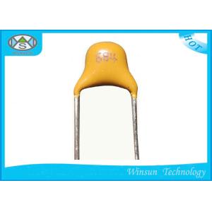 Yellow Monolithic Ceramic Capacitor Good Insulation For Micro Electronic Devices