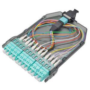 Seamless Data Transmission FTTH MPO Cassette with LC APC to LC UPC Duplex Fiber