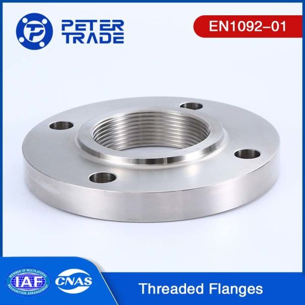 EN1092-01 Type 13 PN100 Carbon Steel Raised Face Threaded Flanges THRF in High
