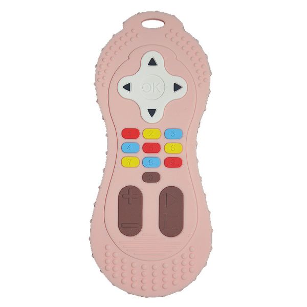 Buy Custom Color Silicone Teether Toy Remote Control Shape Silicone Chew Toy at wholesale prices