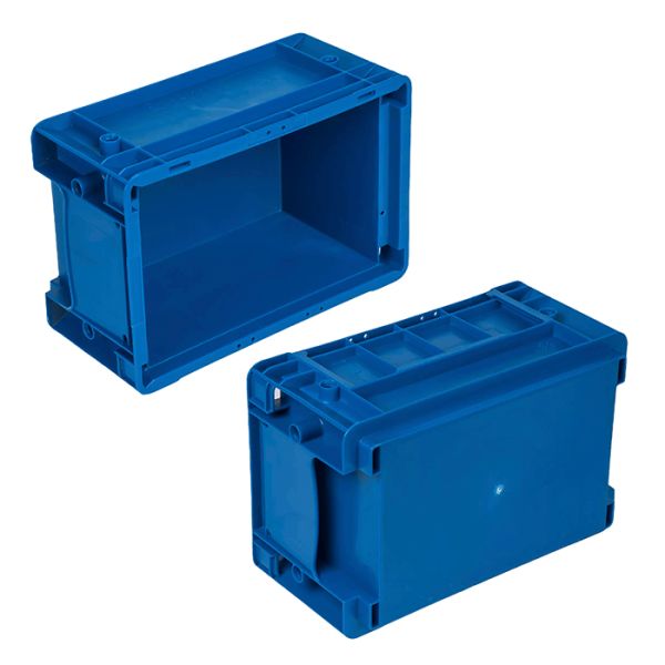 ISO9001 2015 Certified Industrial Plastic Storage Box For Easy Stacking Transport