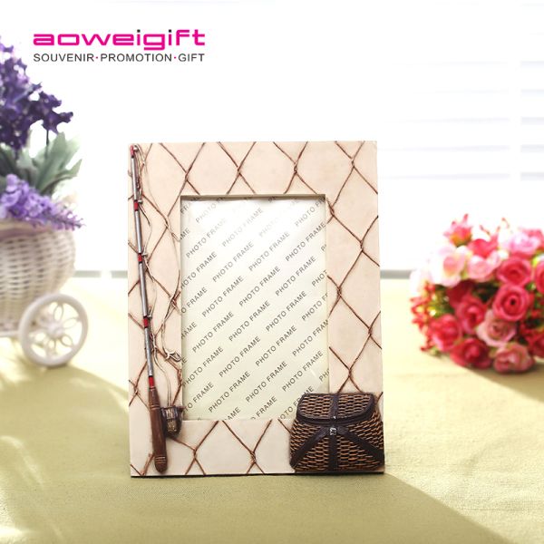 Sport Theme European Square Picture Frame Resin Gift Resin Golf Style Design Frame