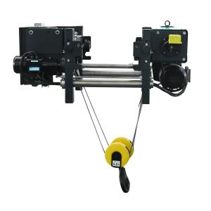 20ton Double Girder Overhead Crane Low Headroom European Type Wire Rope Hoist