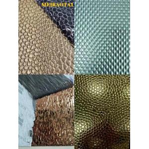 Mirror Stamped Stainless Steel Sheet PVD Color Coating Decoration Embossed Plate