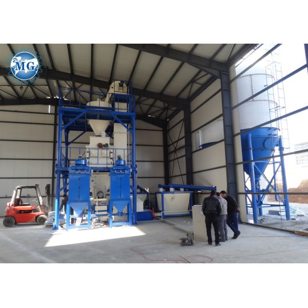Buy 380V 50HZ Tile Adhesive Machine / Mixing Packagiing Dry Mortar Production Line at wholesale prices