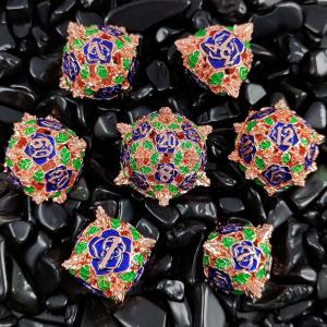 Polyhedral Metal Hollow Dice RPG Role Playing DND Dungeons And Dragons Tabletop