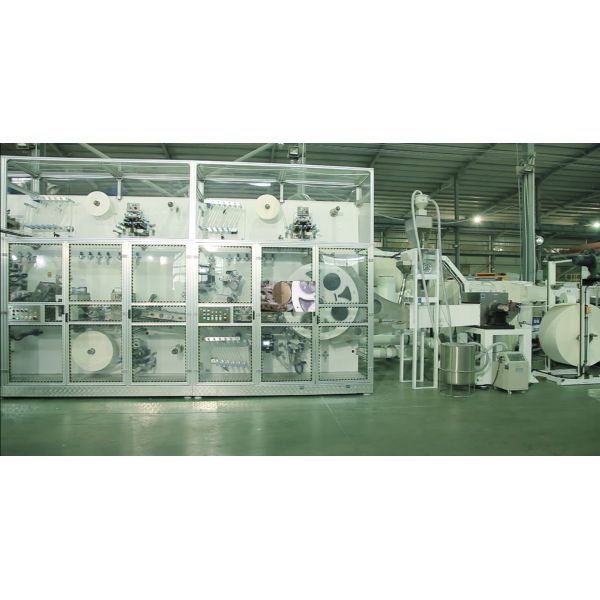 Buy CE Full Servo 400KW I Shape Baby Diaper Machinery 600PPM at wholesale prices