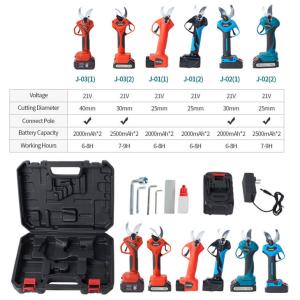 Portable Garden Tool Brushless Motor 21V Portable Wireless Electric Power Shear