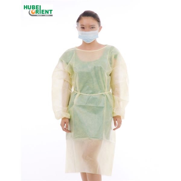 Buy OEM Disposable SMS Non Woven Isolation Gown With Long Sleeves at wholesale prices