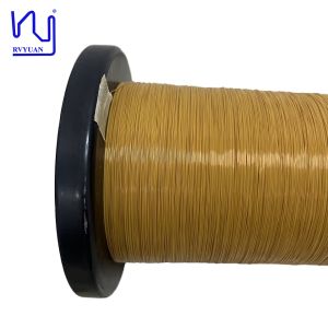 Quality UL Certified Triple Insulated Copper Wire Class F Yellow 0.15mm Insulated TIW Wire for sale