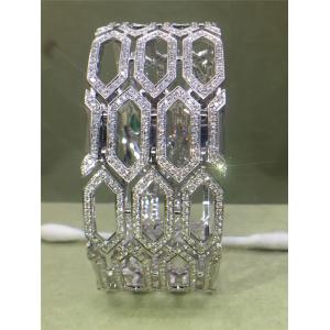 's diamonds of snake-head bracelet 18kt gold with white gold or yellow gold