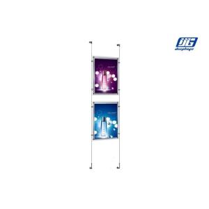 CRD A2 Dual Sided Displaying Clear Frame Hanging Type Crystal LED Light Box