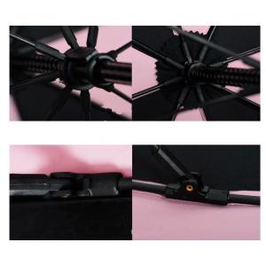 Manual Open Windproof Pongee Straight Handle Umbrella Women Design