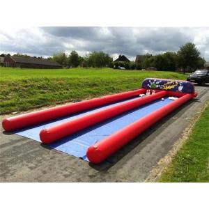 Outdoor Inflatable Human Bowling Game Inflatable Bowling Alley With Zorb Ball