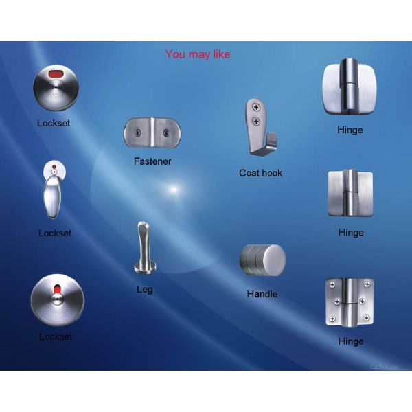 Wear Resistance Toilet Cubicle Hardware , Adjustable Toilet Cubicle Support Legs