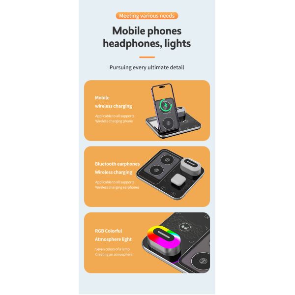 3 In 1 Magnetic Travel Wireless Charging new shaped at 2024