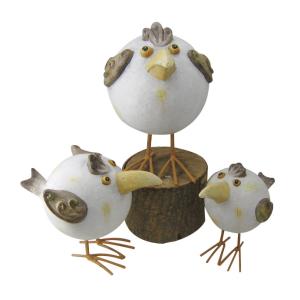 China Handcrafted Garden Sculptures And Ornaments , Chicken Garden Ornaments on sale