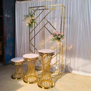 Hot sale White metal arch wedding Backdrop For Wedding Decoration stage Party