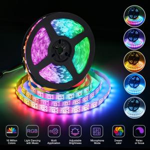 12v Wifi Controlled Flexible SMD 5050 2835 RGB LED Strip Light for Holiday
