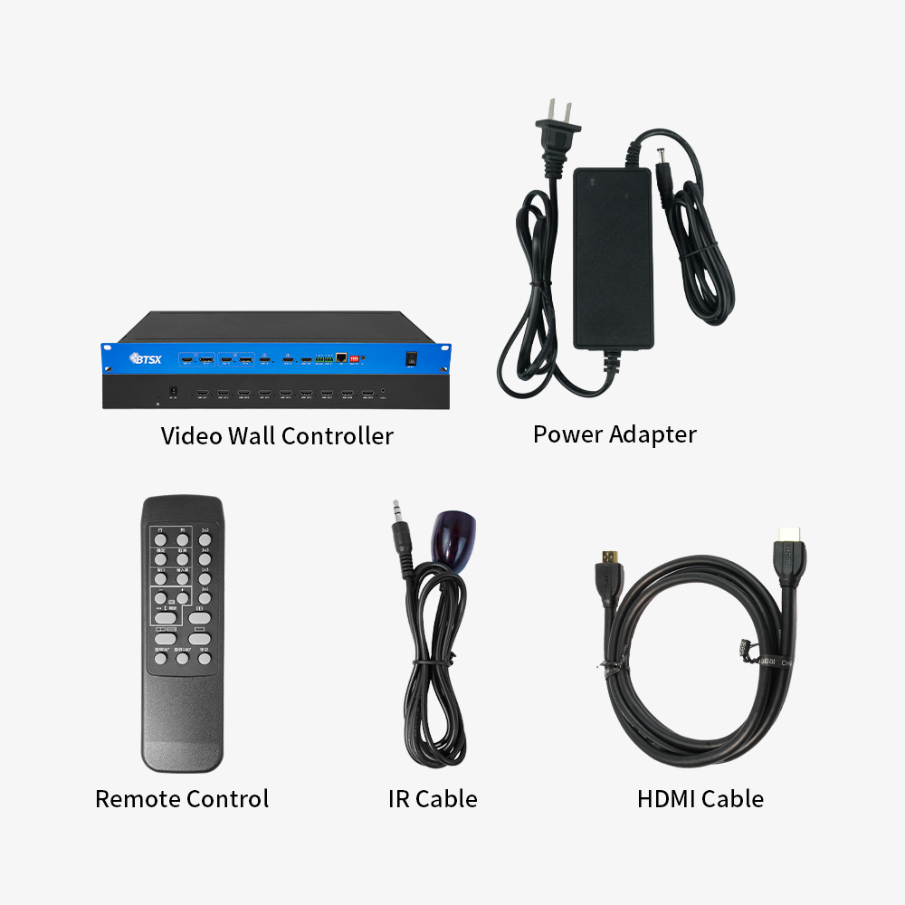 4K60Hz Video Wall Controller with Seamless Switching and Multi-Window Control for Ultra-Large Screen Walls