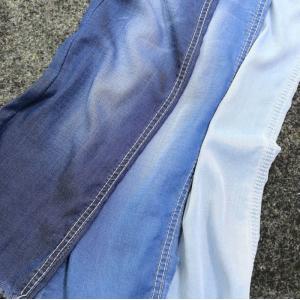 30*32/20 Yarn Count Stretch Lyocell Dark Blue Plain Denim Fabric 4.8oz JSD2020