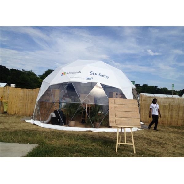 Semi - Permanent 10m Diameter Geodesic Dome Tent Party Steel Structure For